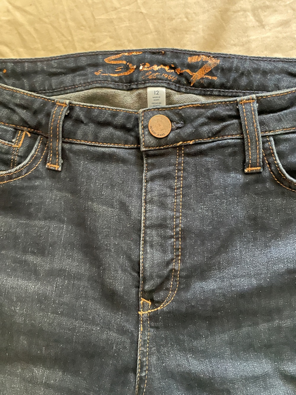 Seven 7 Bombshell High Rise Bootcut Dark wash Jeans